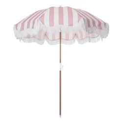 Beach Umbrella Pink Stripe>Daylesford Organic Store