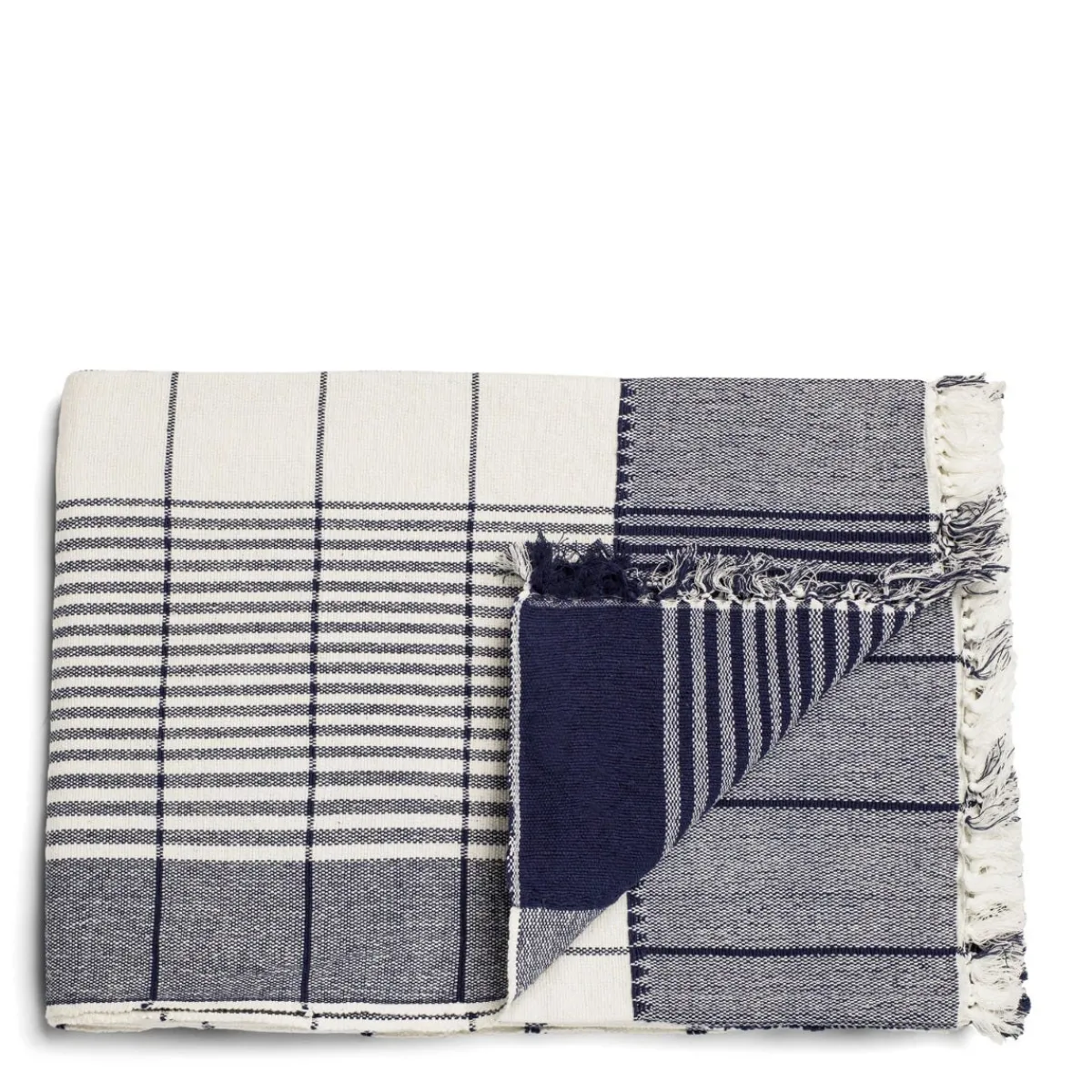 Checkmate Blanket Navy>Daylesford Organic Hot