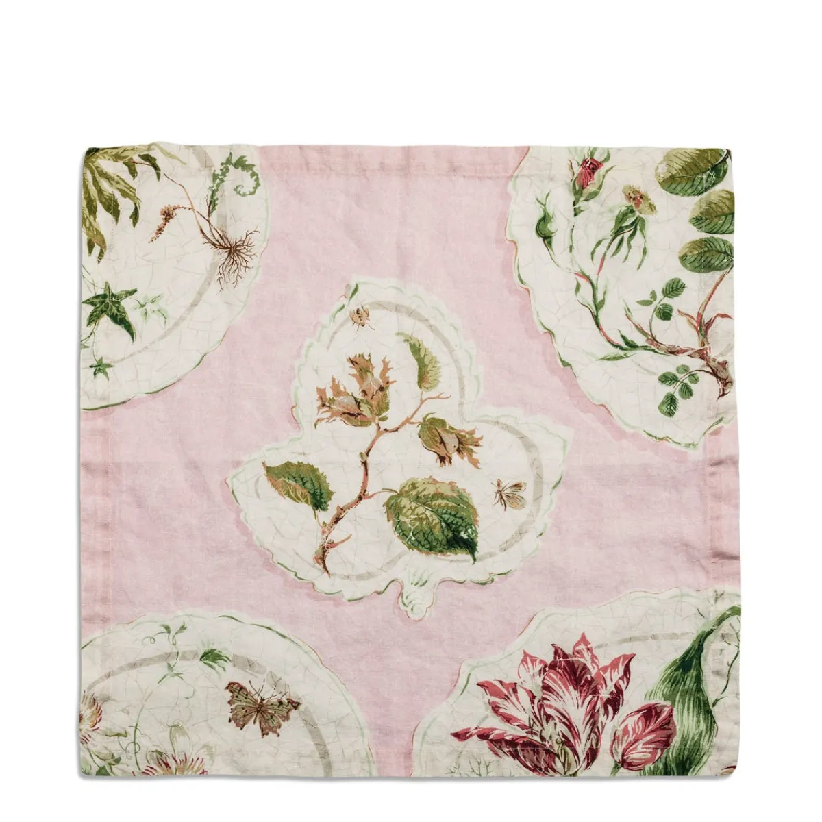 Daylesford X Colefax Quince Garden Napkin in Pink with Hazel>Daylesford Organic Fashion
