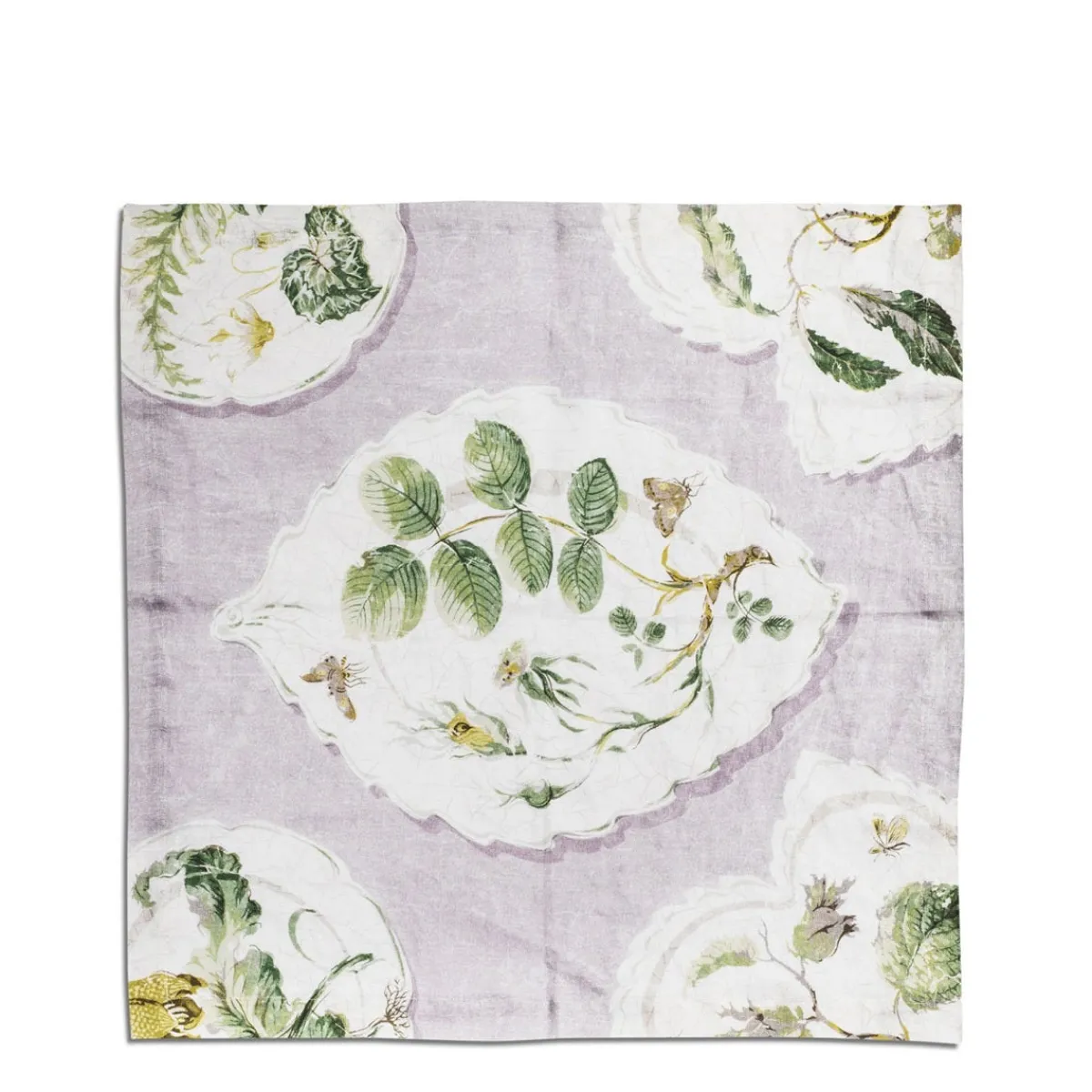 Daylesford x Colefax Quince Garden Napkin in Lilac With Rosehip>Daylesford Organic Fashion