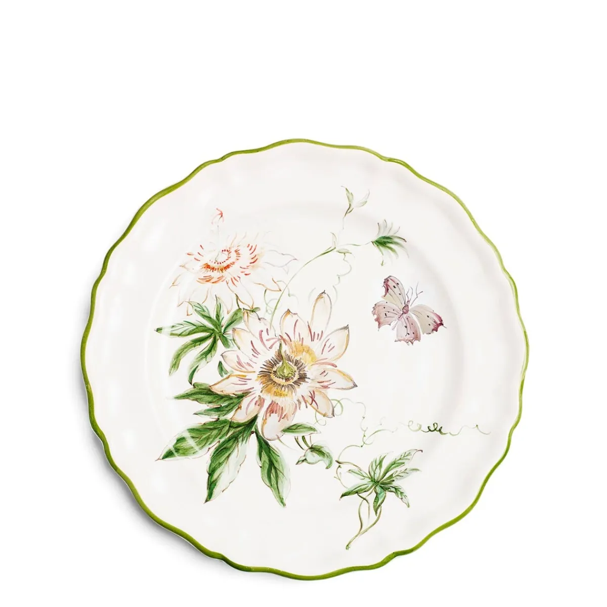 Daylesford x Colefax Quince Garden Dinner Plate With Passion Flower>Daylesford Organic Sale