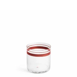 Fine Stripes Low Tumbler Claret>Daylesford Organic Fashion