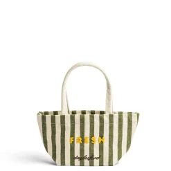 Fresh Stripe Mini Bag Green>Daylesford Organic Outlet