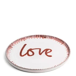 Galley Love Large Red Plate>Daylesford Organic Hot