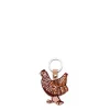 Leather Chicken Keyring>Daylesford Organic Fashion