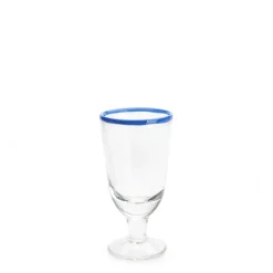 Ledbury Wine Glass Blue Tipped>Daylesford Organic New