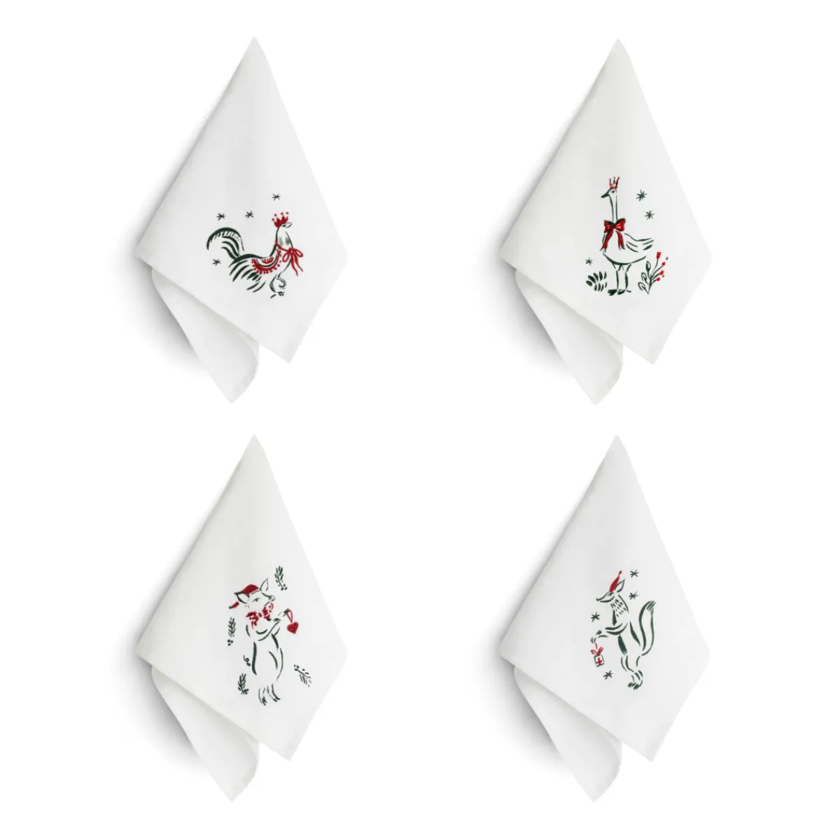 Linen Nina Fuga Animal Napkin Set>Daylesford Organic Sale