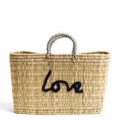 Love Rectangle Basket Bag - Navy>Daylesford Organic Flash Sale