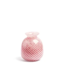 Miro Pink Spiral Stripe Vase>Daylesford Organic Clearance