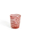 Murano Red Spiral Stripe Glass>Daylesford Organic New