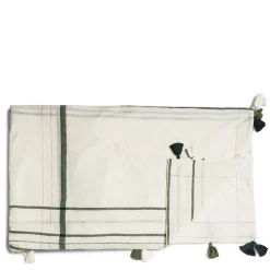 Nila Margin Tablecloth Green>Daylesford Organic New